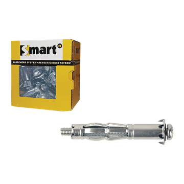 SMART CHEVILLE METALLIQUE CORPS CREUX M5x37 ZN (BTE=50 PIECES)