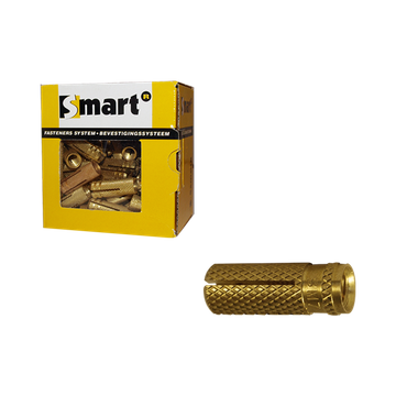SMART CHEVILLE EN LAITON M6x23 (BTE=100 PIECES)