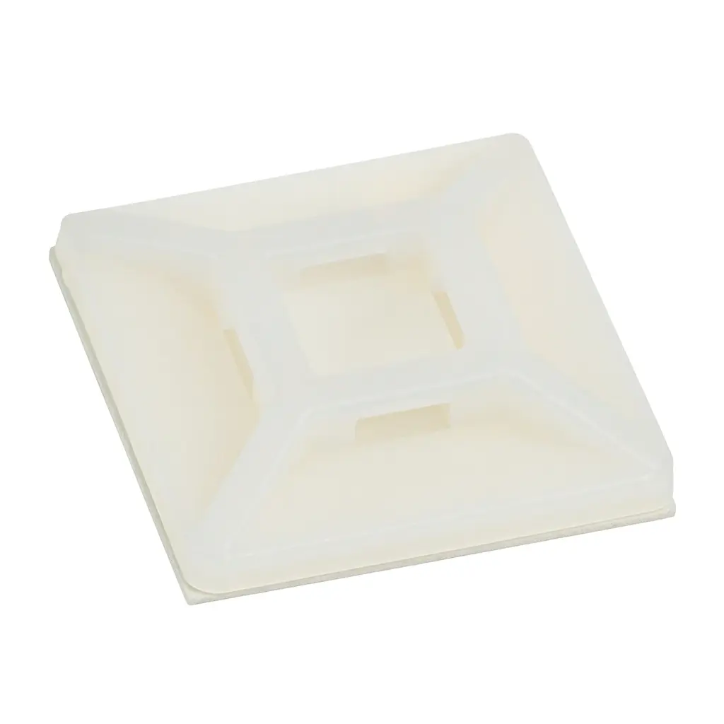 BASE CARREE AUTCOLLANTE COLLIER 28x28 NAT (SACHET=100 PIECES)