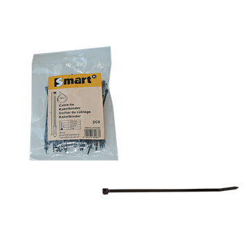 SMART COLLIER DE CABLAGE 2,5x100/NOIR (SACHET=100 PIECES) COLSON