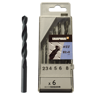 FORET A METAL EN CASSETTE PLASTIQUE 6 PCS