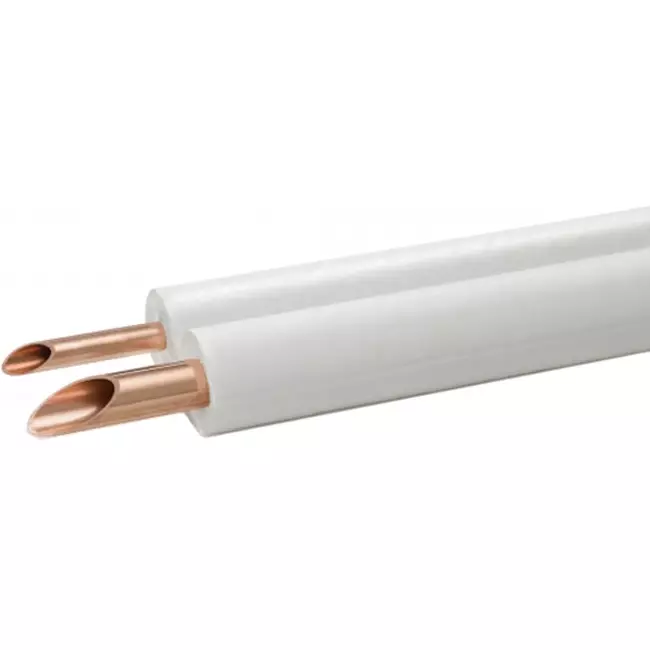 TUYAU DE REFROIDISSEMENT DOUBLE ISOLE CUPEX 1/4-1/2, 20 METRES BLANC