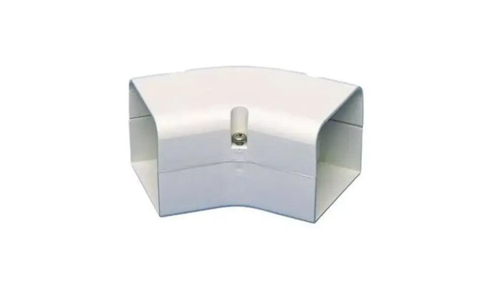 COUDE PLAT BLANC 45° D070 FB45.070W - GOULOTTE SPEEDI DUCT