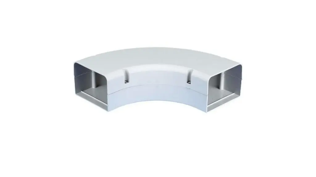 COUDE PLAT BLANC 90° LONG D105 LFB.105W - GOULOTTE SPEEDI DUCT