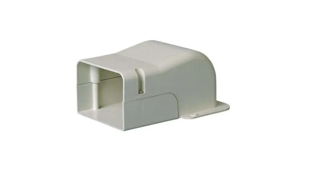 CACHE MURAL BLANC AVEC ANGLE D070 WC.070W - GOULOTTE SPEEDI DUCT