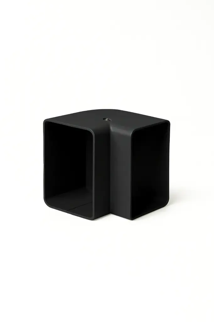 COUDE EXTERIEUR NOIR 90° PVC POUR SPEEDI DUCT D070