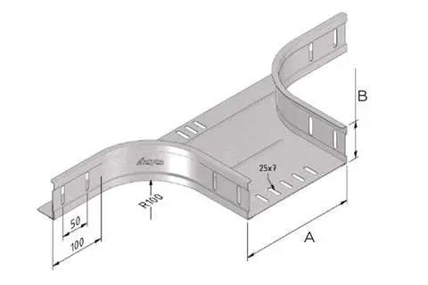 CHEMIN DE CABLES DERIVATION 60x100MM - SENDZIMIR