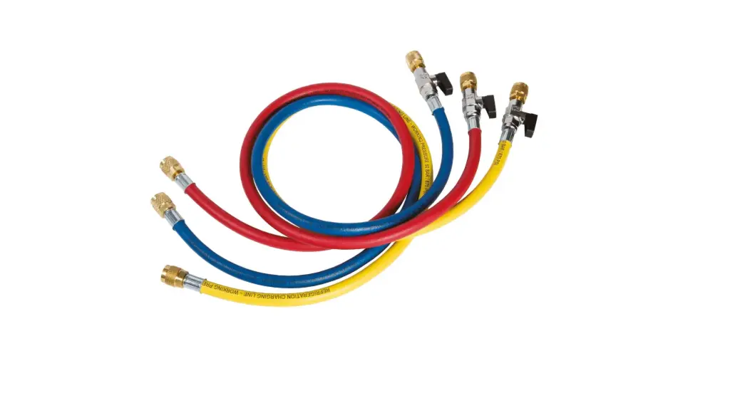 CA-CCL-60-5/16“SAE-45° KIT TUYAUX DE CHARGE FLEXIBLEVANNE 150CM