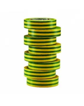 RUBAN VERT JAUNE 20MX19MMX0,15MM