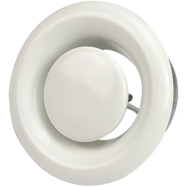 VANNE D'EVACUATION 125 MM METAL - E-DVS125 RAL9010