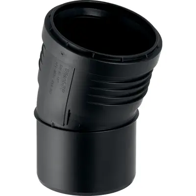 SILENT PP COUDE 15° AVEC MANCHON D40