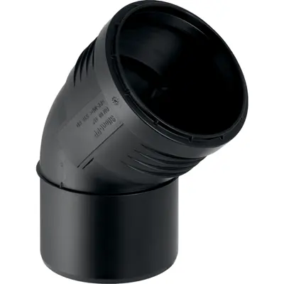 SILENT PP COUDE 45° AVEC MANCHON D32