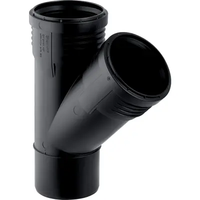 SILENT PP T 45° AVEC MANCHONS D32-D32