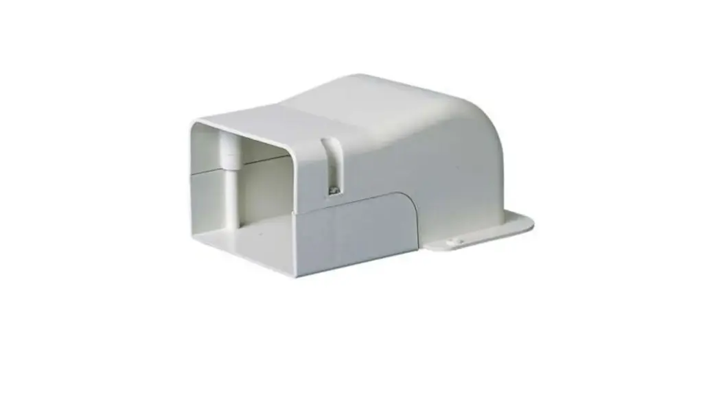 CACHE MURAL AVEC ANGLE - 150MM/SPEEDI DUCT BLANC