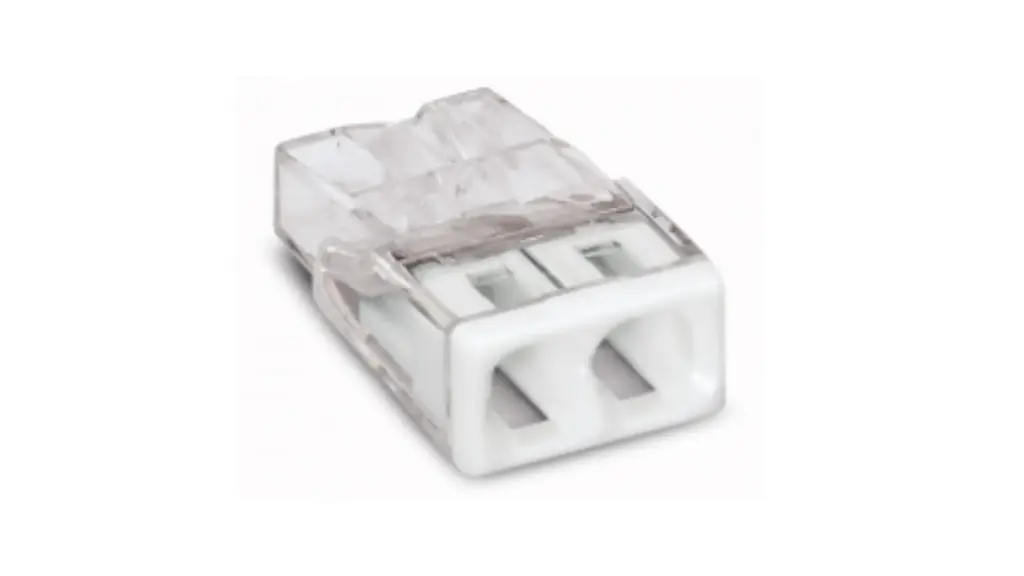 BORNE RAPIDE 2X0,5-2,5MM² BLC (100 PCS)