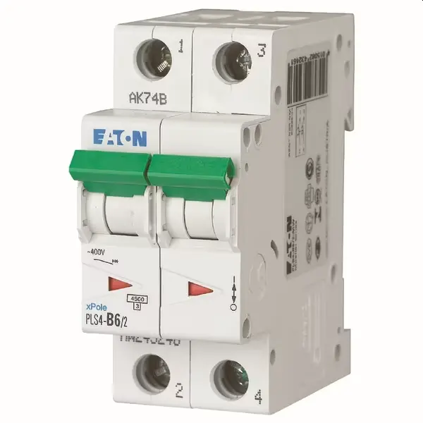 DISJONCTEUR 2P 6A 4,5KA C Eaton