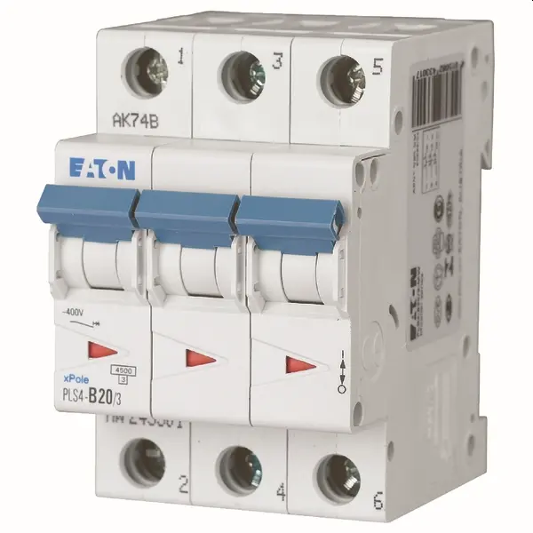 DISJONCTEUR 3P 20A 4,5KA C Eaton