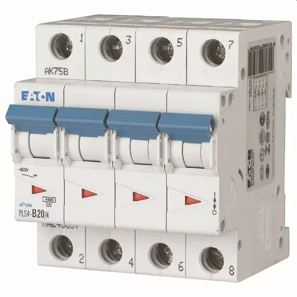 DISJONCTEUR 4P 20A 4,5KA C Eaton