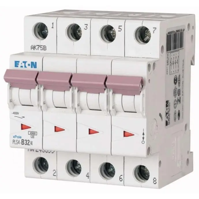 DISJONCTEUR 4P 32A 4,5KA C Eaton