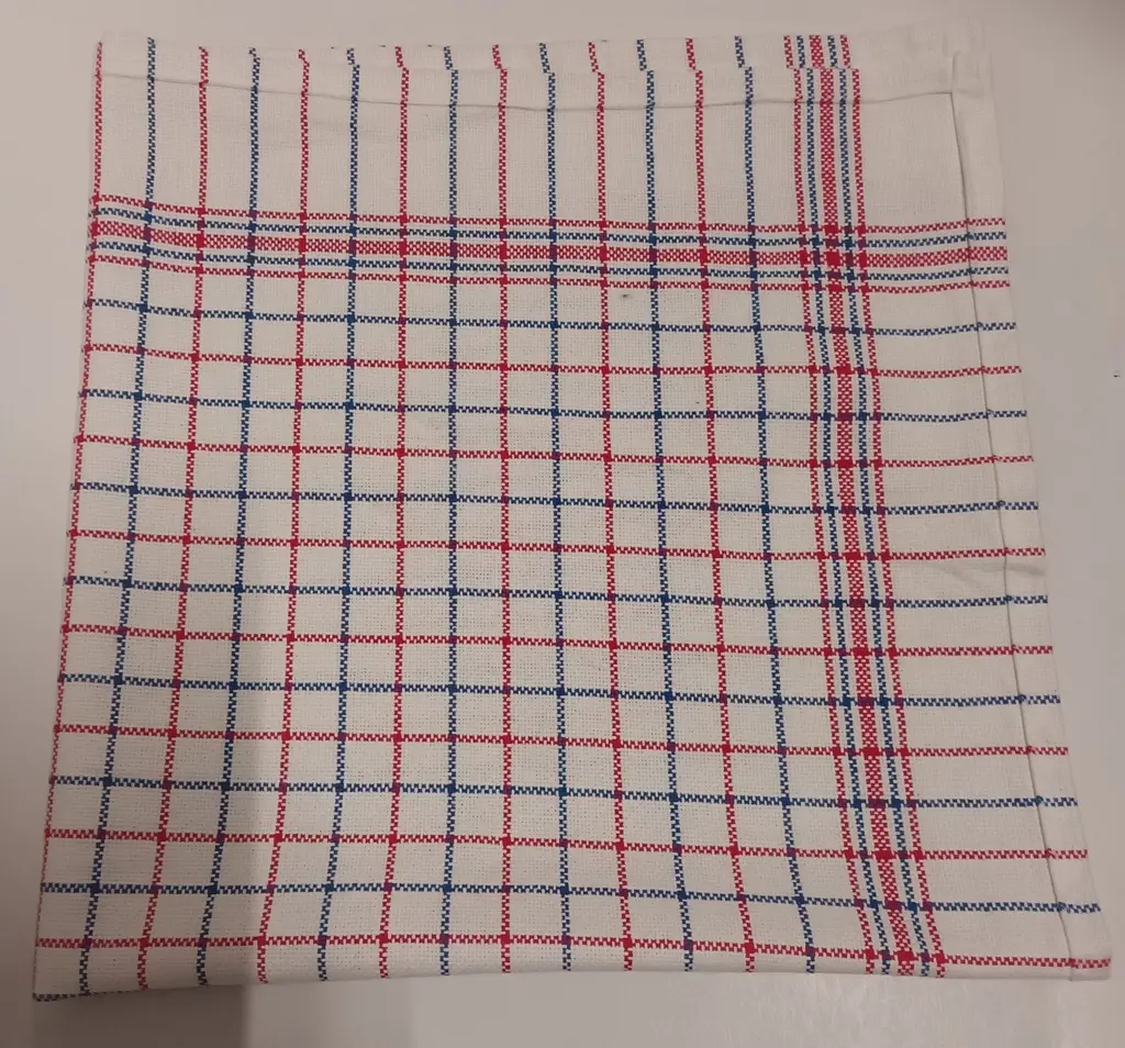 ESSUIE VAISSELLE NATION 100% COTON 65x70CM BLANC/ROUGE/BLEU