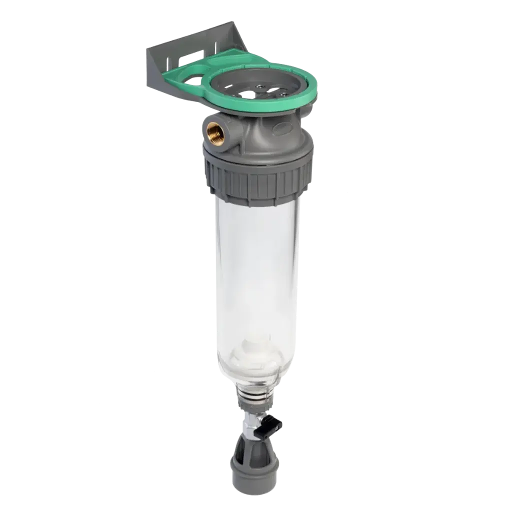 PORTE FILTRE SIMPLEX AVEC VANNE DE RINCAGE - 3/4 F