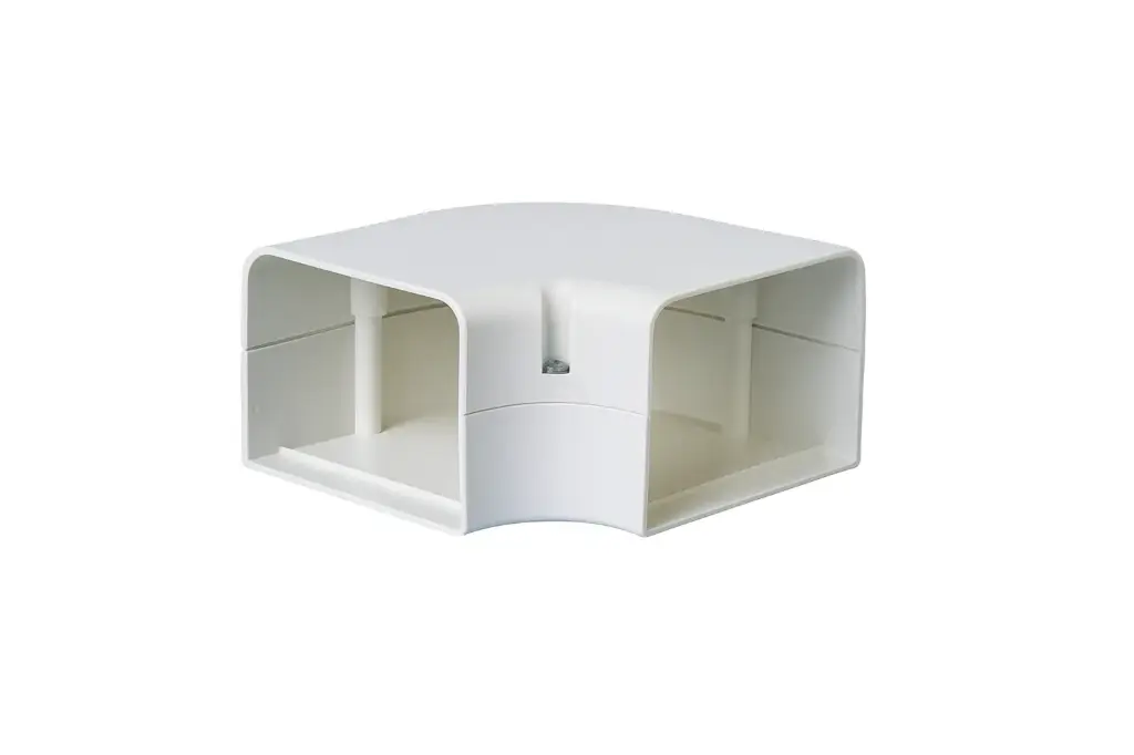 COUDE PLAT BLANC YVOIRE 90° D070 FB.070W - GOULOTTE 