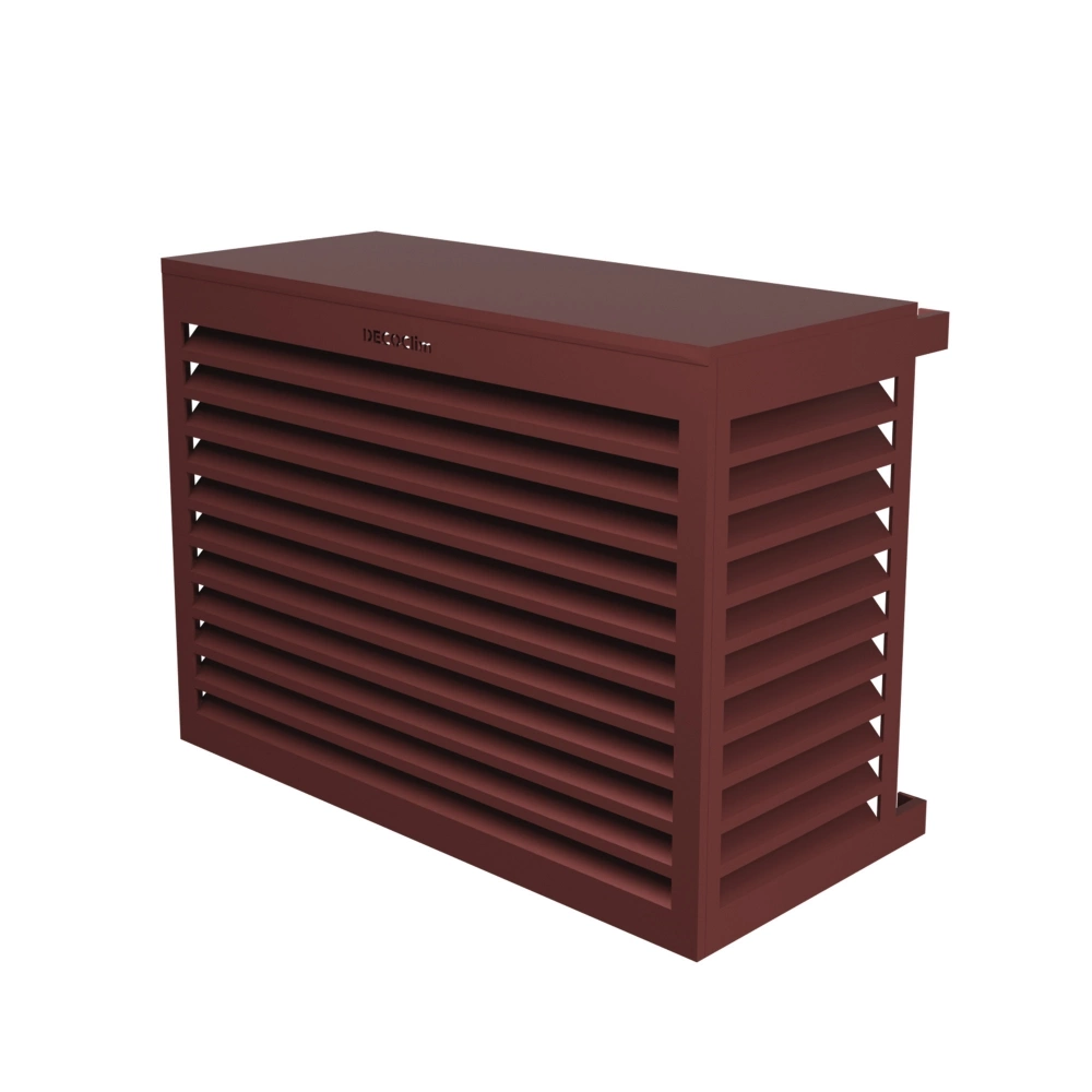 CACHE CLIM TAILLE L BRUN ROUGE (RAL 8012) H95xL110xP55-70CM