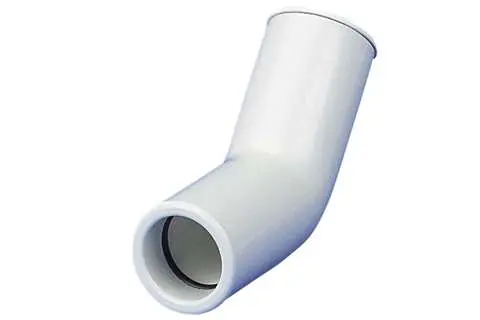 CONNEXION 45° RIGID DRAINPIPE Ø32MM BLANC 