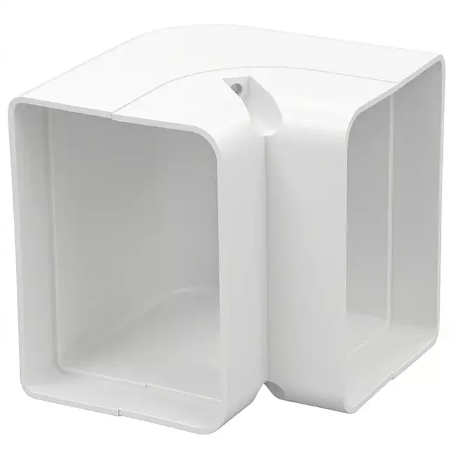 COUDE EXTERIEUR 75X65MM RAL 9010 BLANC COOL 