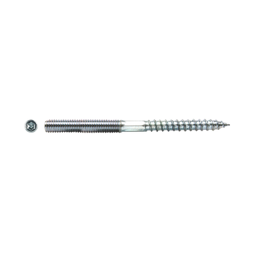 GOUJON A 2 FILETS CLE HEXAGONALE M10x80 ZN (BTE=100 PIECES)