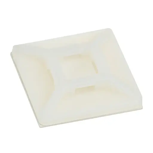 BASE CARREE AUTCOLLANTE COLLIER 28x28 NAT (SACHET=100 PIECES)