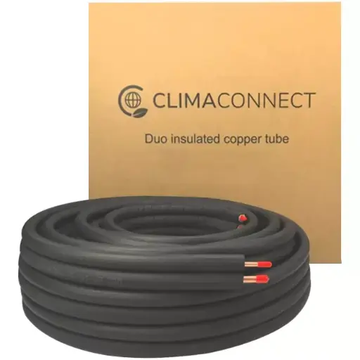 TUYAU DE REFROIDISSEMENT DUO ISOLE 1/4-1/2 ROULEAU 20 METRES NOIR