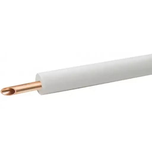 TUYAU DE REFROIDISSEMENT ISOLE SIMPLE CUPEX 1/4, 25 METRES BLANC