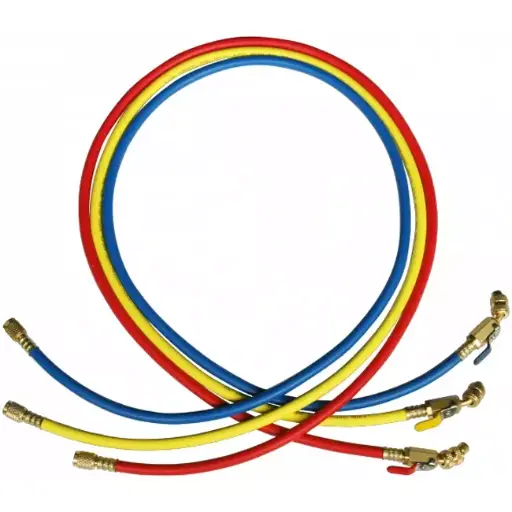 CT-360-RYB-HV JEU DE TUYAUX FLEXIBLE 1,5M R32 AVEC VANNE D'ARRET