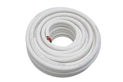 CUIVRE ISOLE DUO 1/4-3/8 BLANC 20M