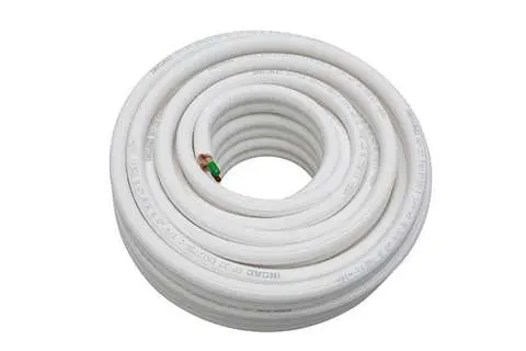 CUIVRE ISOLE DUO 3/8-5/8 BLANC 20M