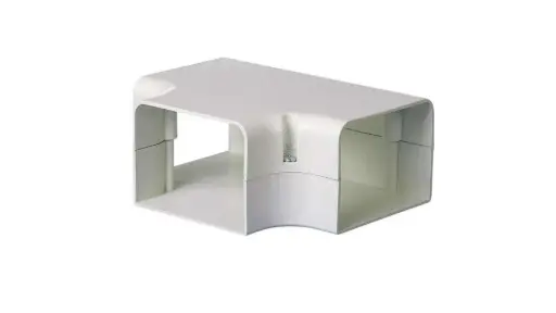 RACCORD T BLANC D105 TJ.105W - GOULOTTE SPEEDI DUCT