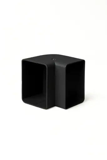 COUDE EXTERIEUR NOIR 90° PVC POUR SPEEDI DUCT D070