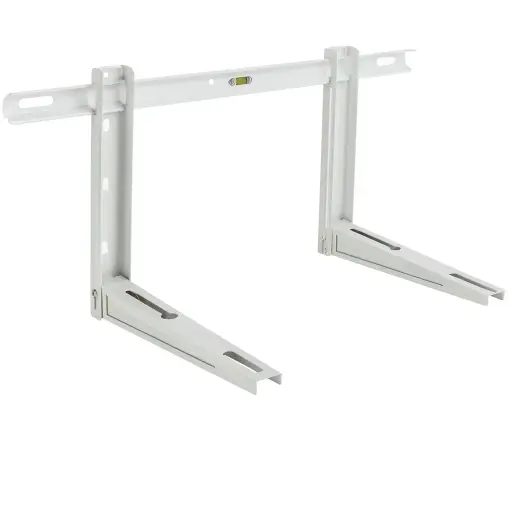 SUPPORT MURAL ACIER LAQUE BLANC 420x400x800MM - 60+60KG