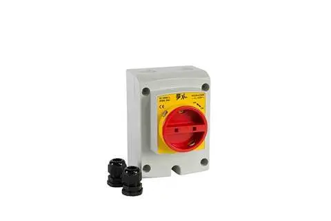 INTERRUPTEUR DE PROXIMITE POUR CLIM  4 POLES 20A 105x113x150MM
