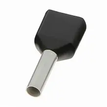 EMBOUT DOUBLE NR 2 X1,5MM2 (100 PCS) NOIR