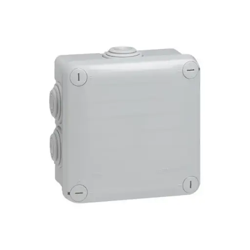 BOITE DE DERIVATION CARREE PLEXO IP 55 - 105 X 105 X 55 MM