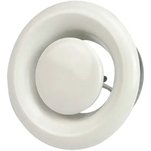 VANNE D'EVACUATION 125 MM METAL - E-DVS125 RAL9010