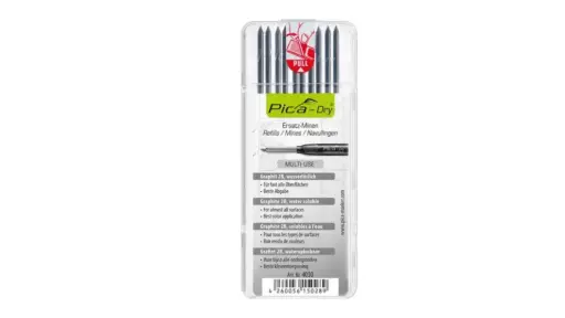 PICA 4030 RECHARGE MINIERE A SEC POUR CRAYON, DIAMETRE 2.8MM, LONGUEUR 125MM