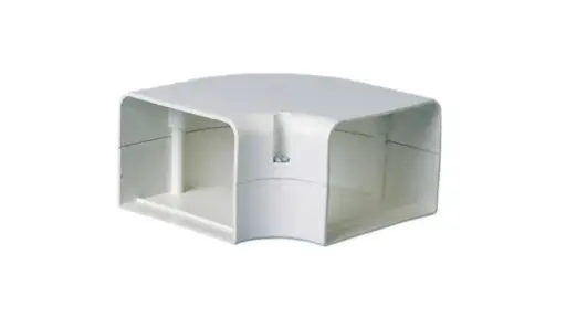 COUDE PLAT 90° - 150MM/SPEEDI DUCT BLANC