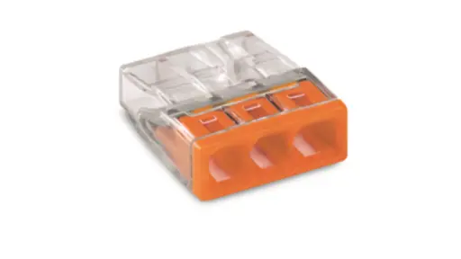 BORNE RAPIDE 3X0,5-2,5MM² OR (100 PCS) 