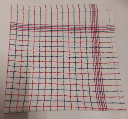 ESSUIE VAISSELLE NATION 100% COTON 65x70CM BLANC/ROUGE/BLEU