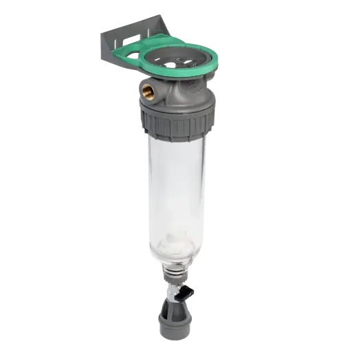 PORTE FILTRE SIMPLEX AVEC VANNE DE RINCAGE - 3/4 F