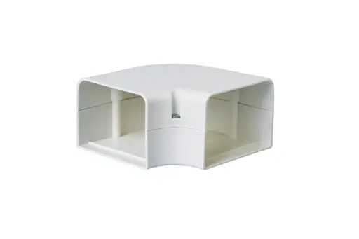 COUDE PLAT BLANC YVOIRE 90° D070 FB.070W - GOULOTTE 