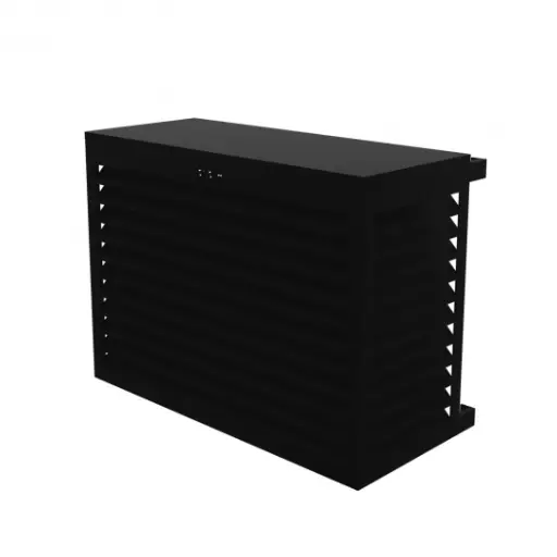 [DECOCLIM-23AS9005] CACHE CLIM TAILLE S NOIR FONCE (RAL 9005) H68xL90xP45-60CM